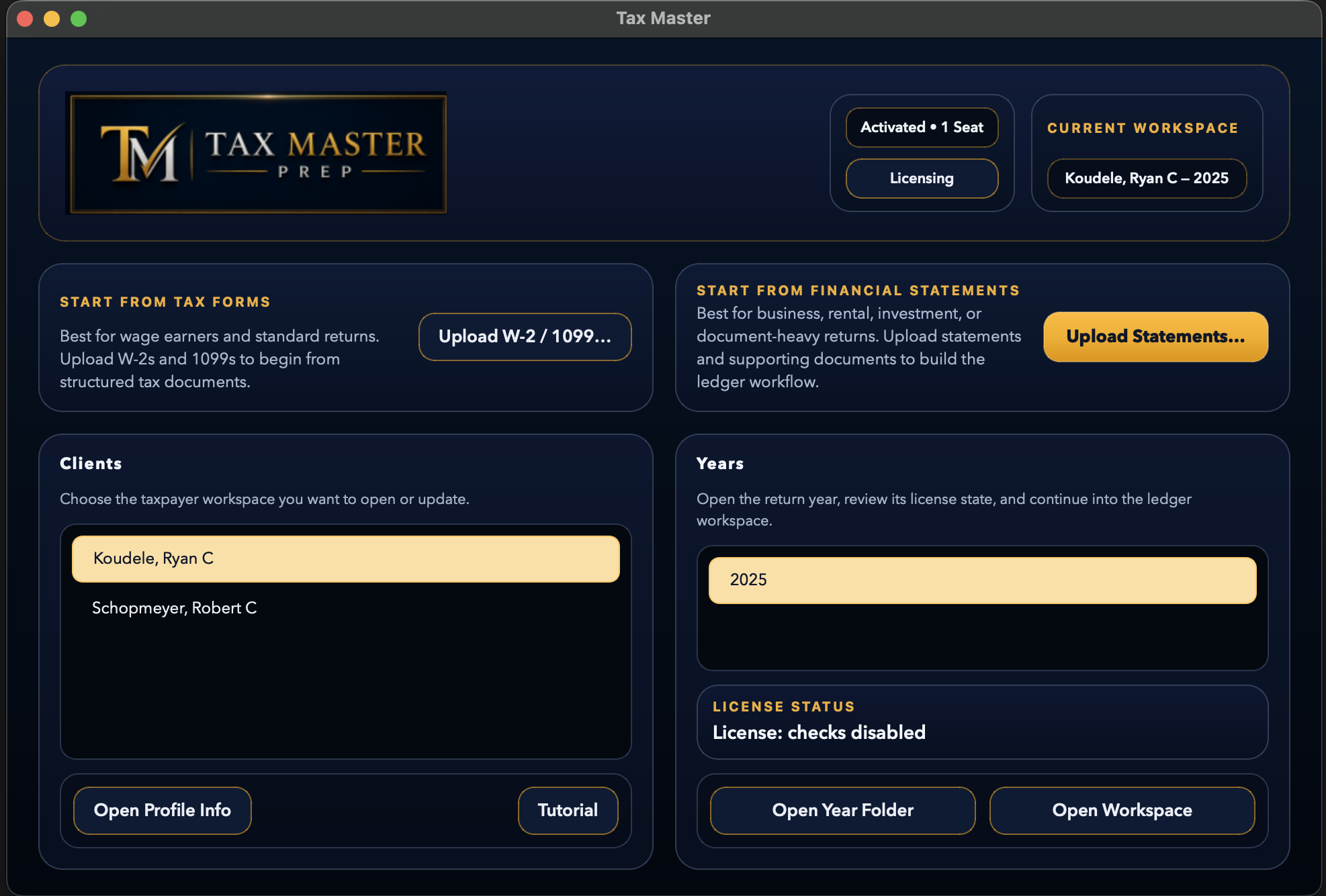 Tax Master | Desktop Tax-Prep Software for Professional Preparers
